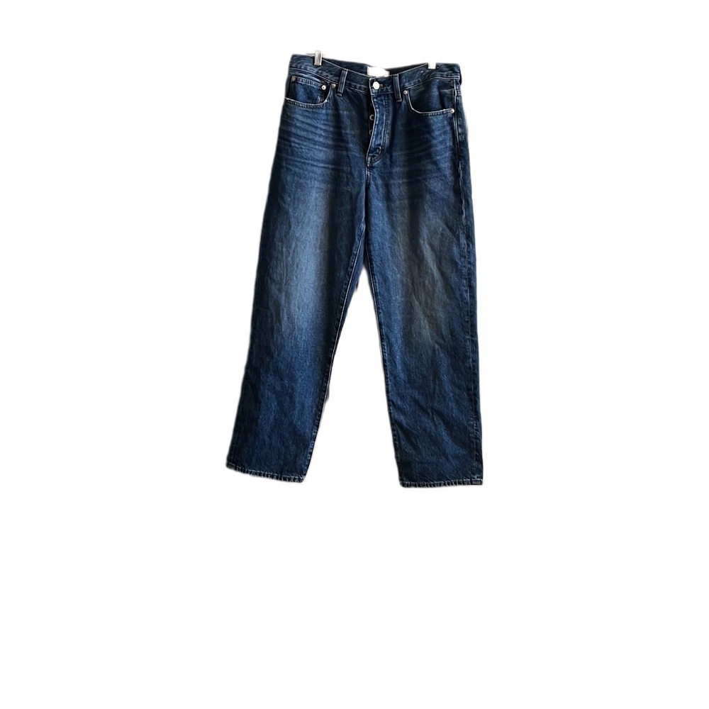 Women’s Madewell button fly Street low slang denim jeans in size 28 Blue Jeans